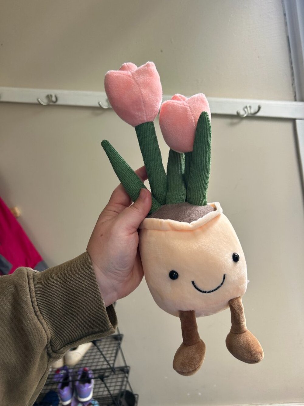 🌷💗 Pink Tulip Flower Pot Plushie – Jellycat-Inspired 💗🌷